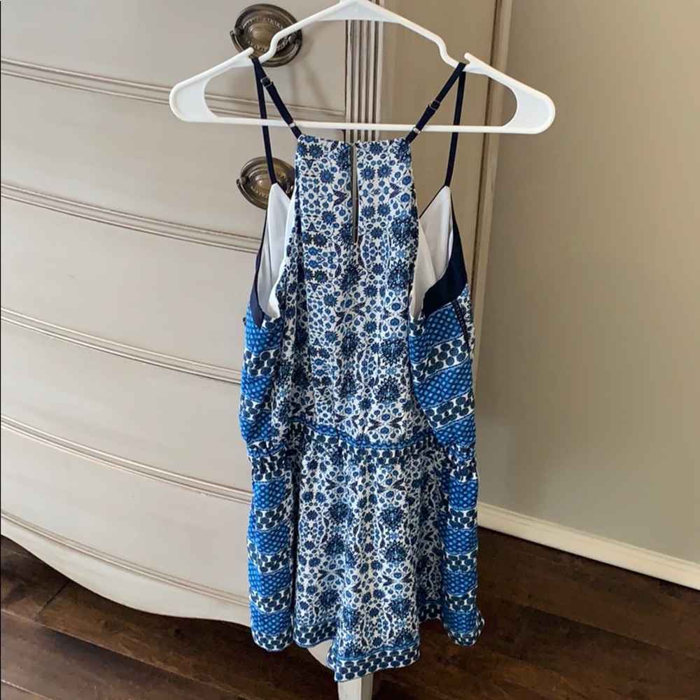Adelyn Rae Printed Romper-Blue - Picture 3 of 4